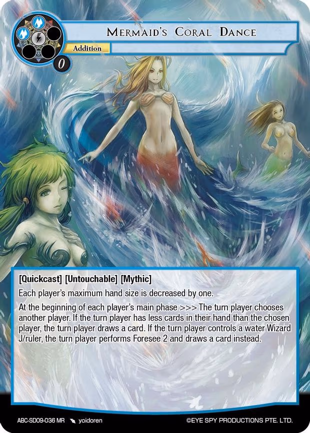 Mermaid's Coral Dance - Marvel Rare (ABC-SD09-036 MR)