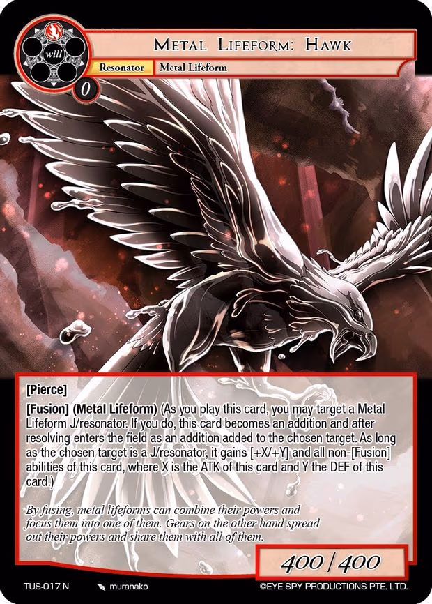 Metal Lifeform: Hawk - Normal (TUS-017 N)