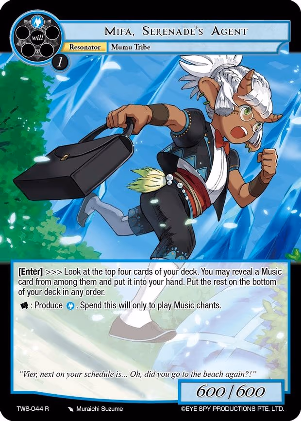 Mifa, Serenade's Agent - Rare (TWS-044 R)