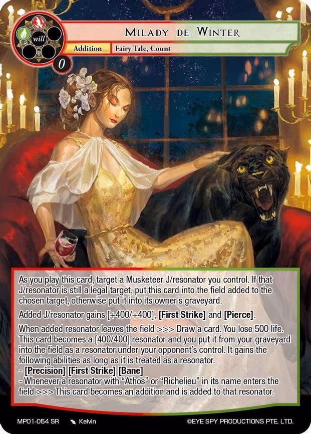 Milady de Winter - Super Rare (MP01-054 SR)