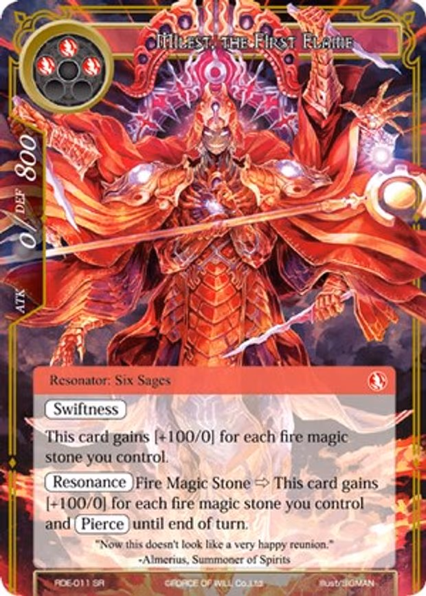 Milest, the First Flame - Super Rare (RDE-011)