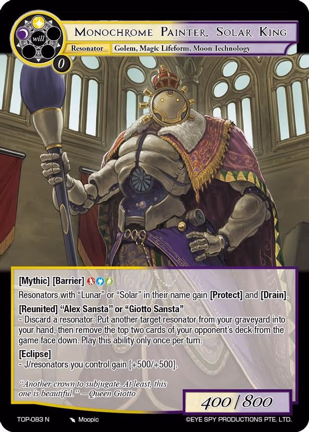 Monochrome Painter, Solar King - Normal (TOP-083 N)