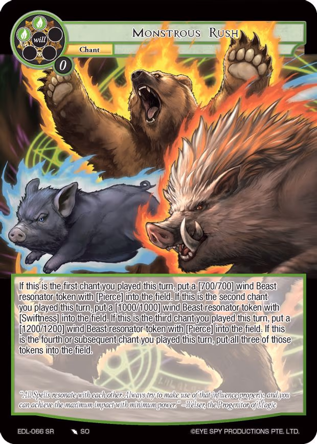 Monstrous Rush - Super Rare (EDL-066)