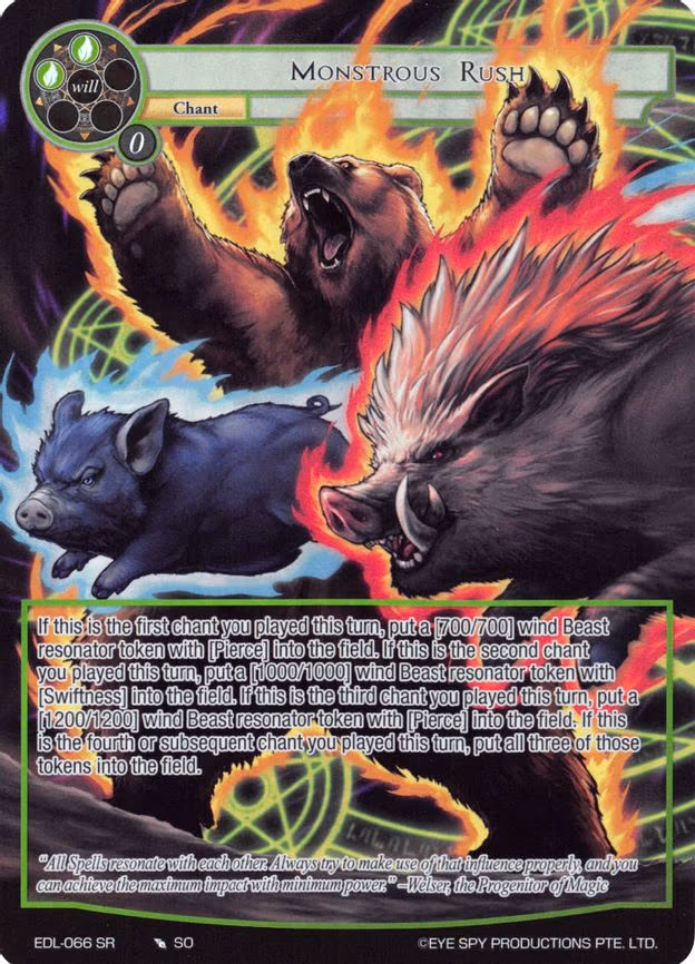 Monstrous Rush - Super Rare (EDL-066)