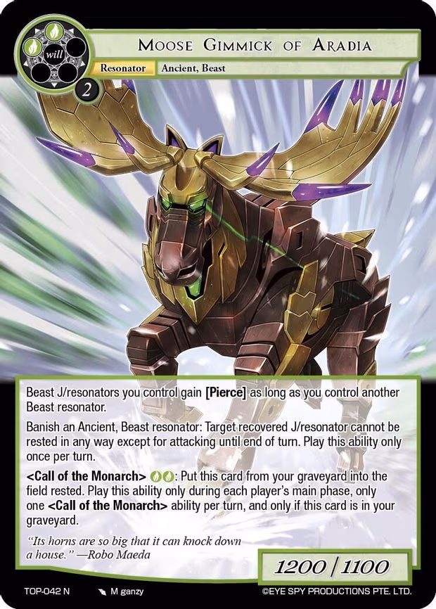 Moose Gimmick of Aradia - Normal (TOP-042 N)