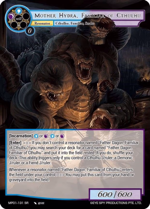 Mother Hydra, Familiar of Cthulhu - Super Rare (MP01-131 SR)