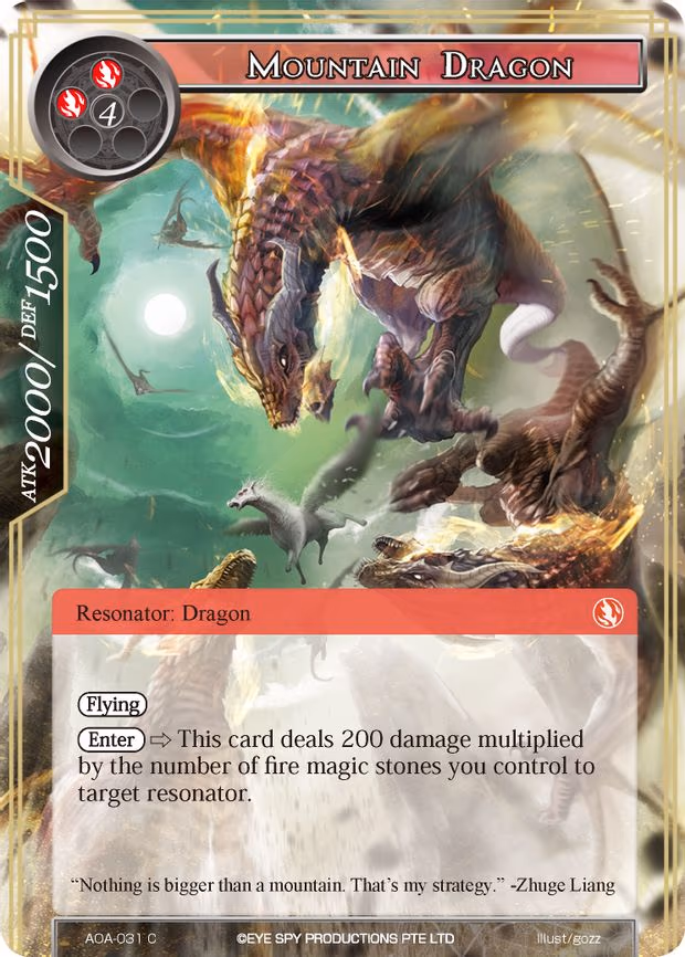 Mountain Dragon - Common (AOA-031)