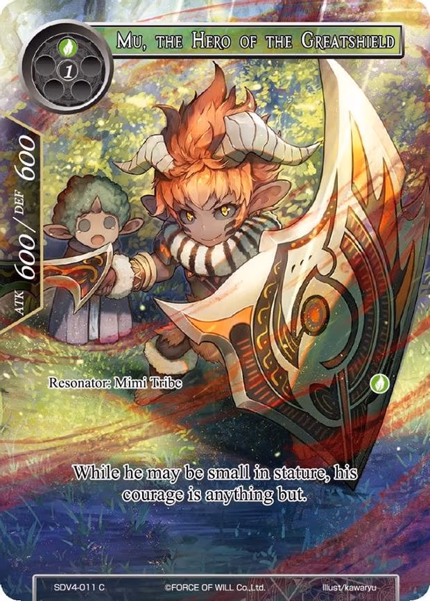 Mu, the Hero of the Greatshield - Common (SDV4-011)