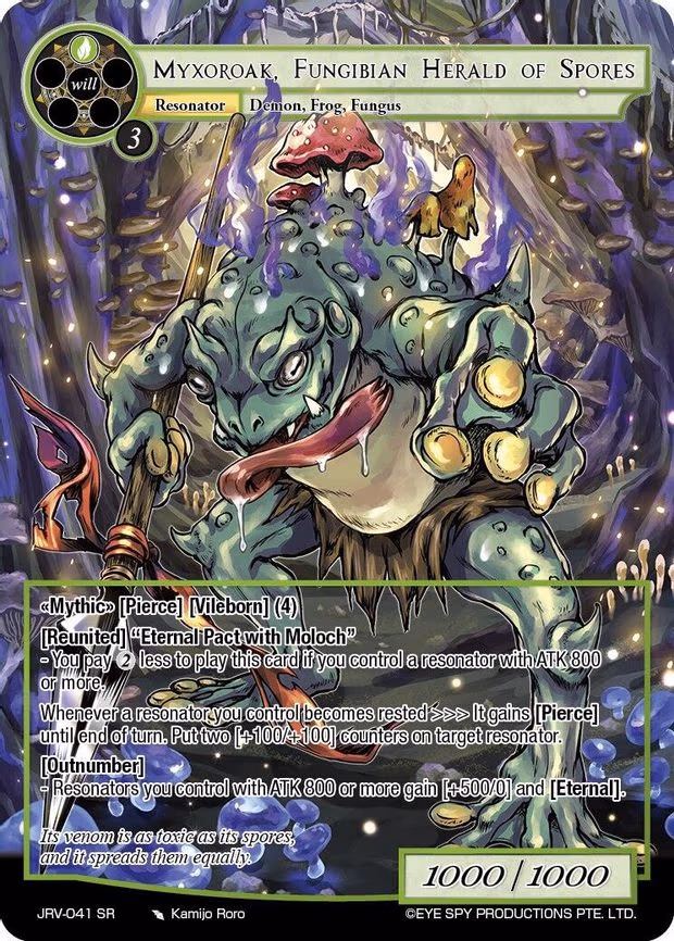 Myxoroak, Fungibian Herald of Spores - Super Rare (JRV-041 SR)