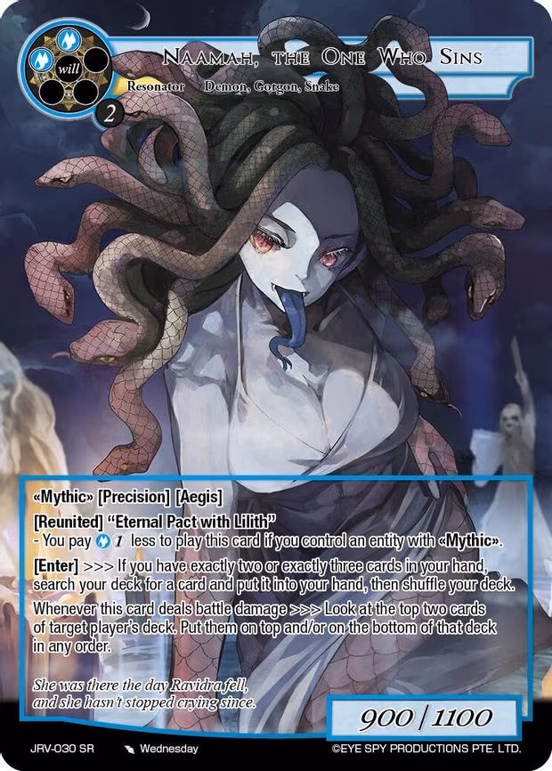 Naamah, the One Who Sins - Super Rare (JRV-030 SR)