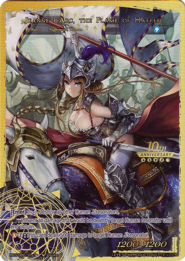 Nameless Girl // Jeanne d'Arc, the Flame of Hatred - Ruler Rare (RCS-006 JR)