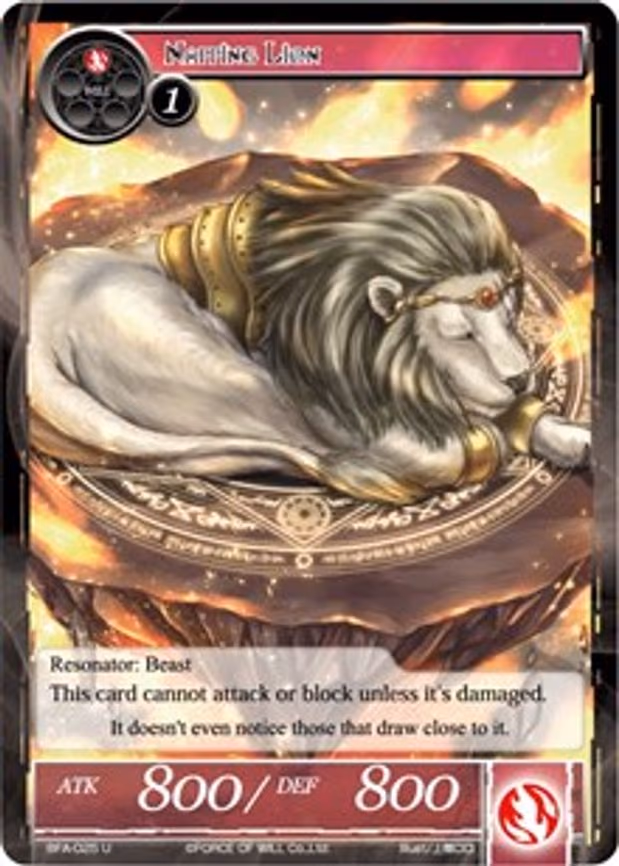 Napping Lion - Uncommon (BFA-025)