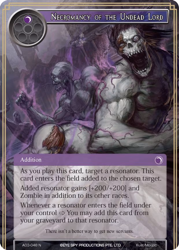 Necromancy of the Undead Lord - Normal (AO3-048)