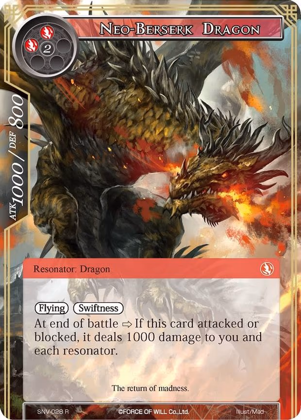 Neo-Berserk Dragon - Rare (SNV-028)