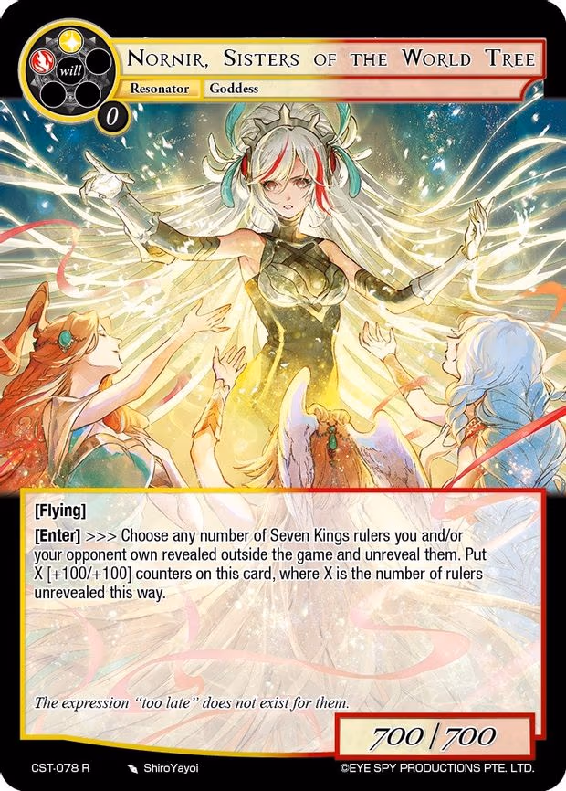 Nornir, Sisters of the World Tree - Rare (CST-078 R)
