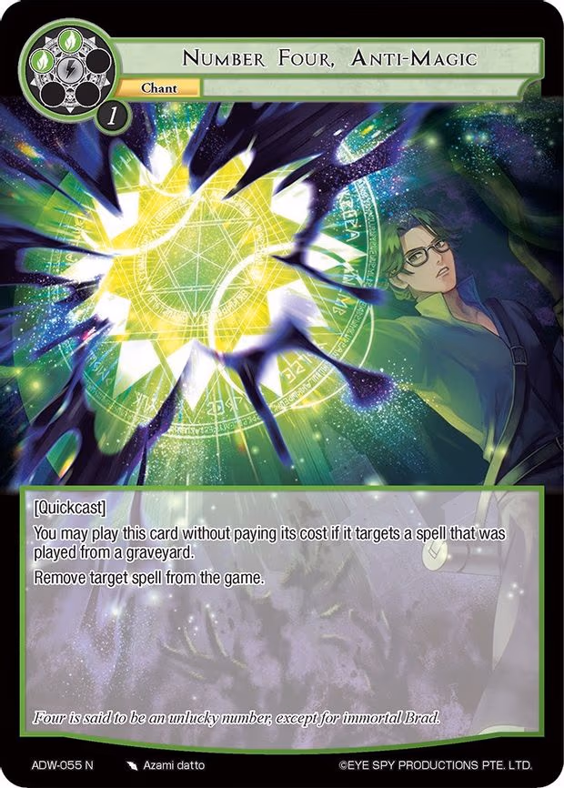 Number Four, Anti-Magic - Normal (ADW-055)