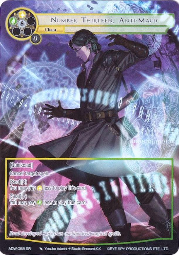 Number Thirteen, Anti-Magic