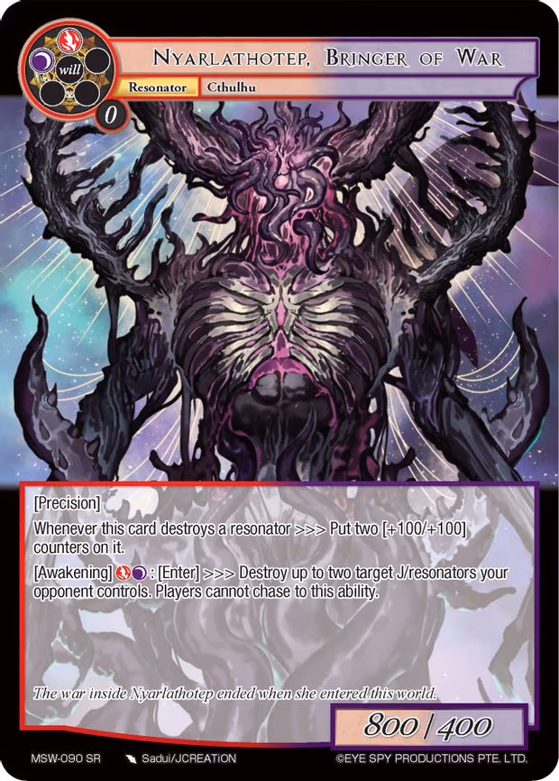 Nyarlathotep, Bringer of War - Super Rare (MSW-090)