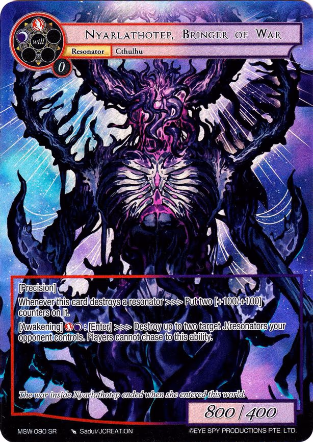 Nyarlathotep, Bringer of War - Super Rare (MSW-090)