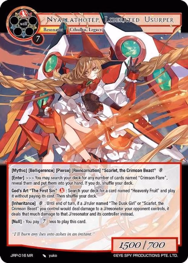 Nyarlathotep, Liberated Usurper - Marvel Rare (JRP-016 MR)