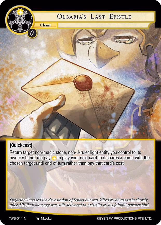Olgaria's Last Epistle - Normal (TWS-011 N)
