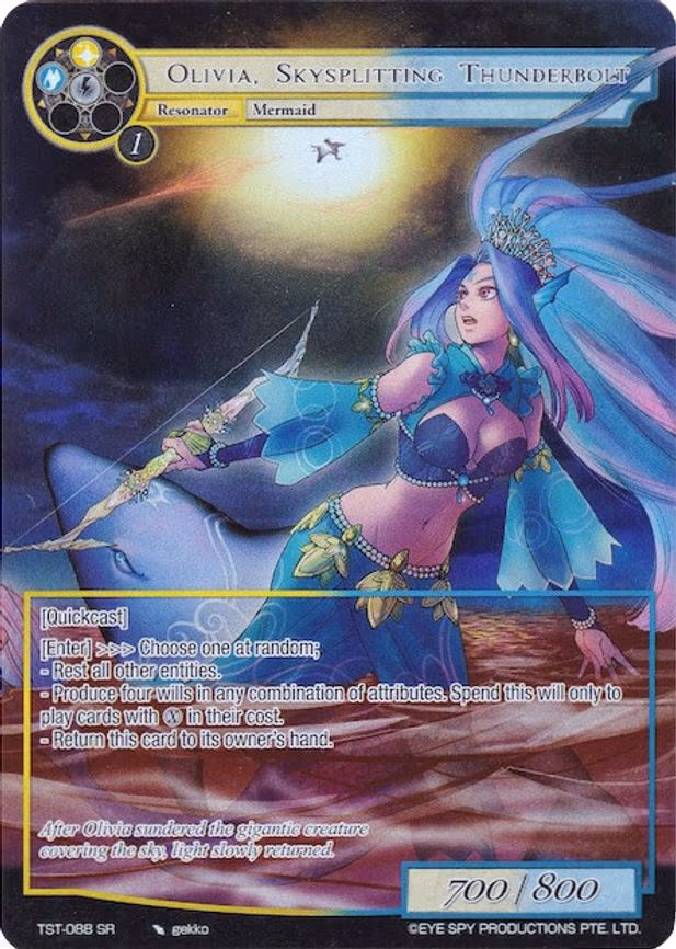 Olivia, Skysplitting Thunderbolt - Super Rare (TST-088)
