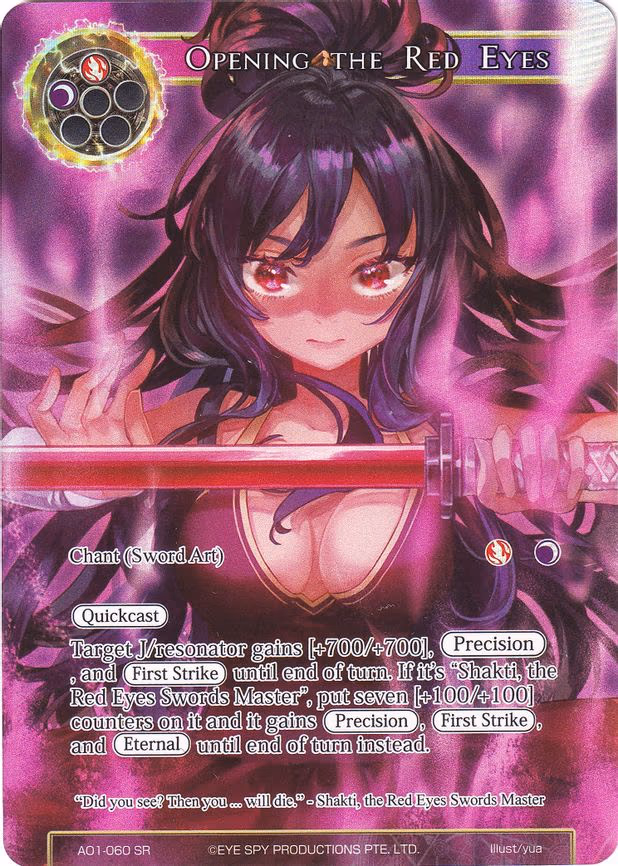Opening the Red Eyes - Super Rare (AO1-060)