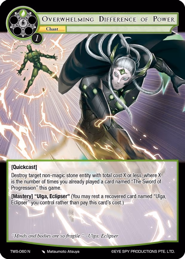 Overwhelming Difference of Power - Normal (TWS-060 N)