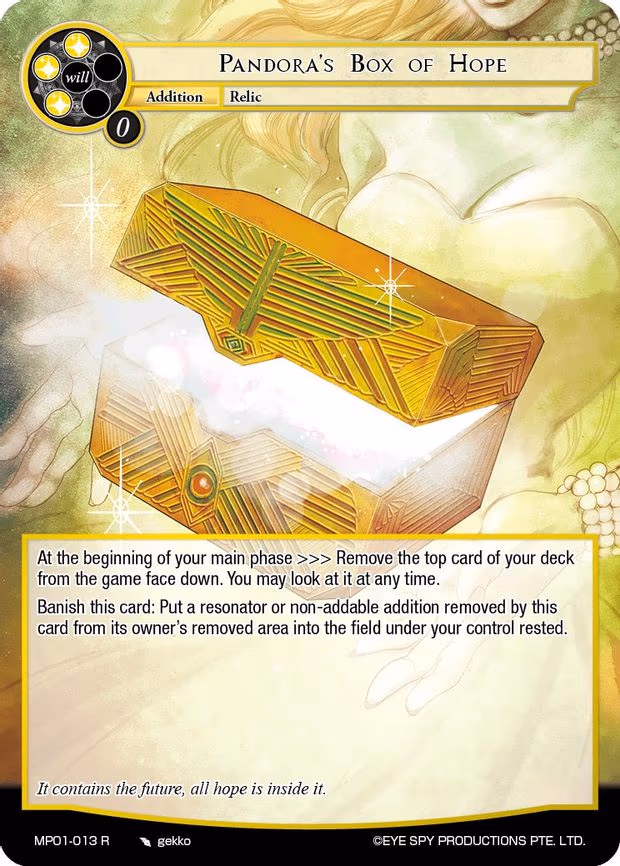 Pandora's Box of Hope - Rare (MP01-013 R)