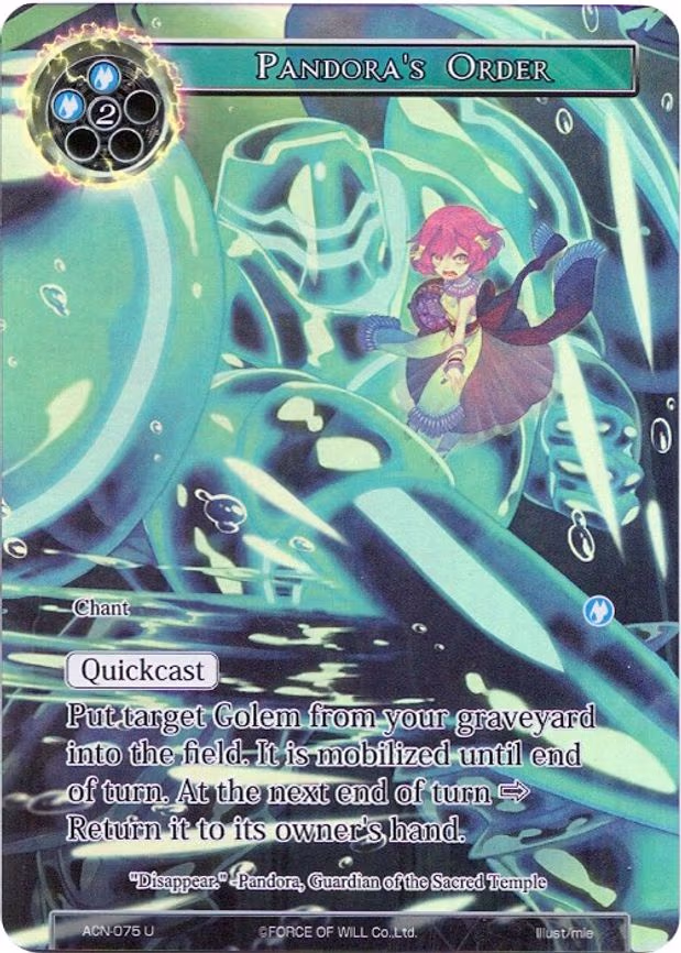 Pandora's Order - Uncommon (ACN-075)