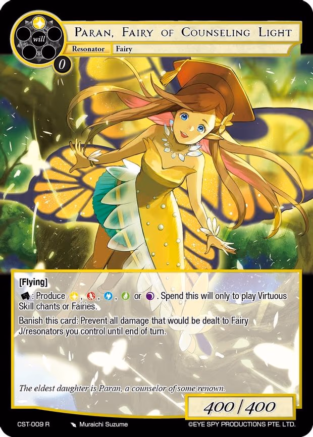 Paran, Fairy of Counseling Light - Rare (CST-009 R)