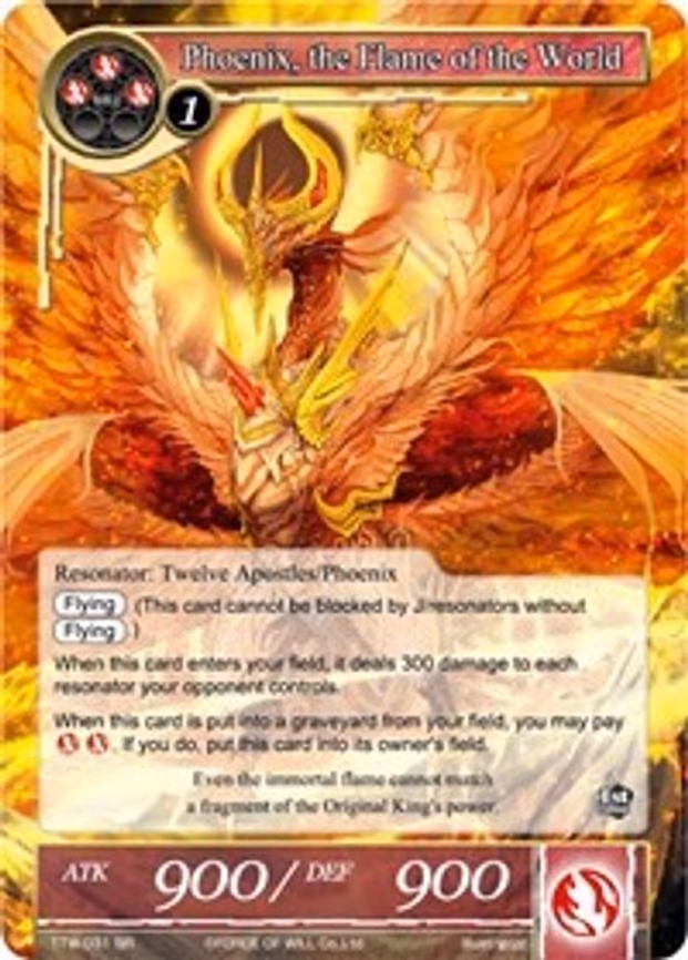 Phoenix, the Flame of the World - Super Rare (TTW-031)