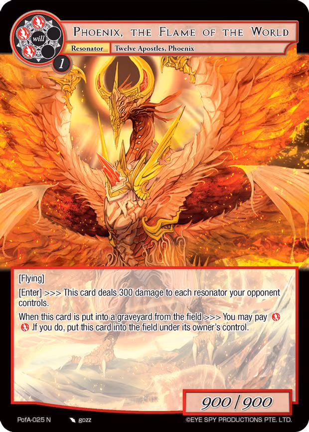 Phoenix, the Flame of the World - Normal (PofA-025)