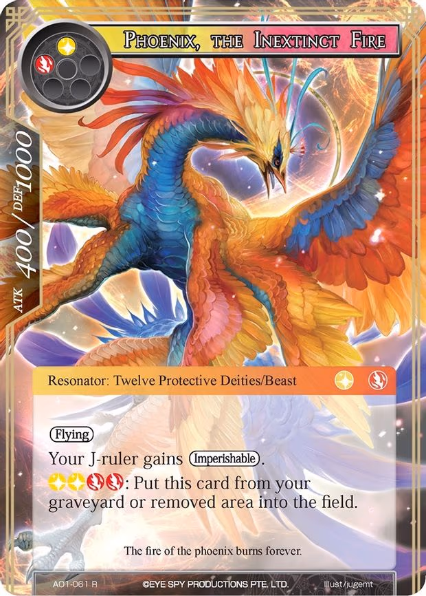 Phoenix, the Inextinct Fire - Rare (AO1-061)