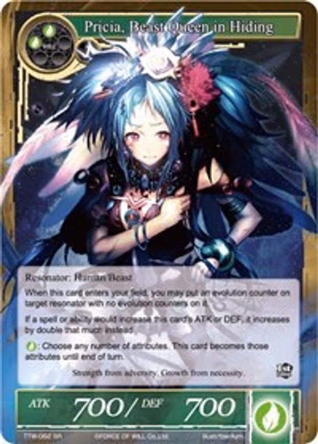 Pricia, Beast Queen in Hiding - Super Rare (TTW-062)
