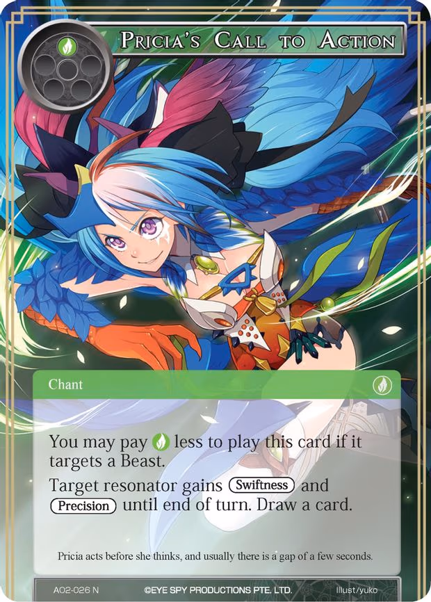 Pricia's Call to Action - Normal (AO2-026)