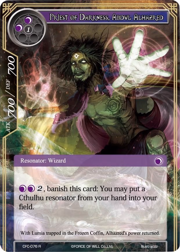 Priest of Darkness, Abdul Alhazred - Rare (CFC-076)