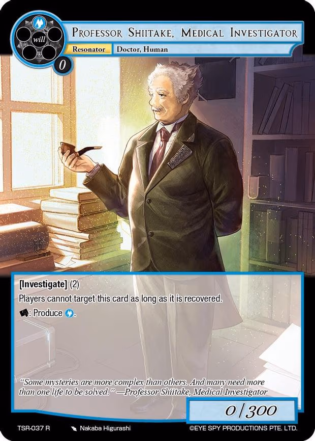 Professor Shiitake, Medical Investigator - Rare (TSR-037 R)