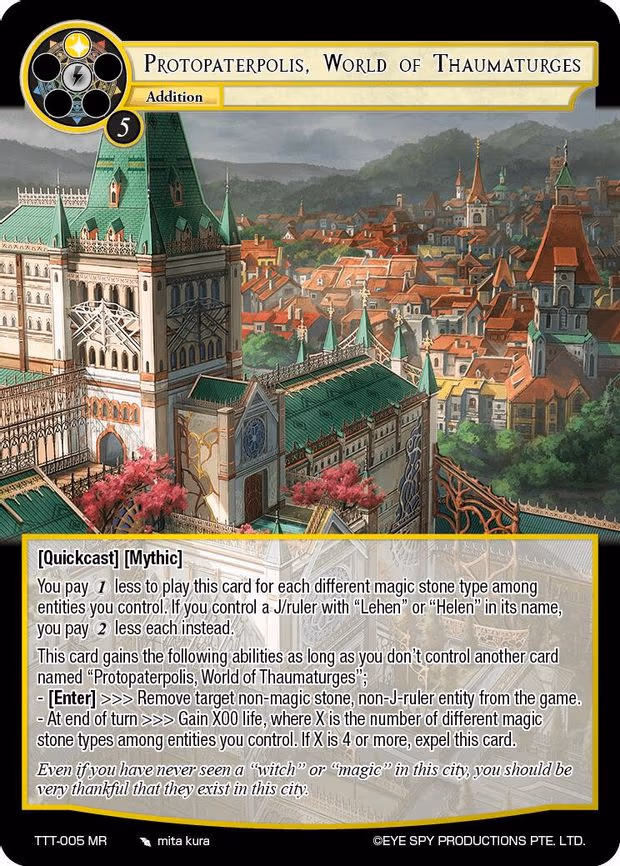 Protopaterpolis, World of Thaumaturges - Marvel Rare (TTT-005 MR)