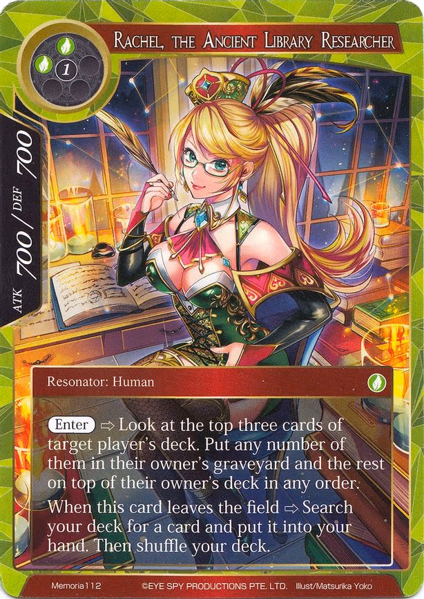 Rachel, the Ancient Library Researcher