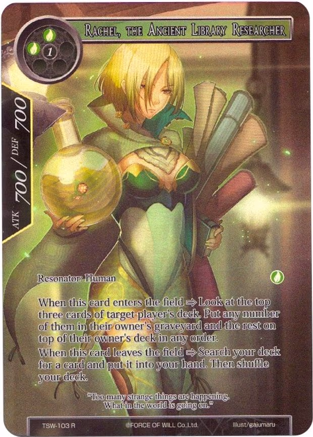 Rachel, the Ancient Library Researcher