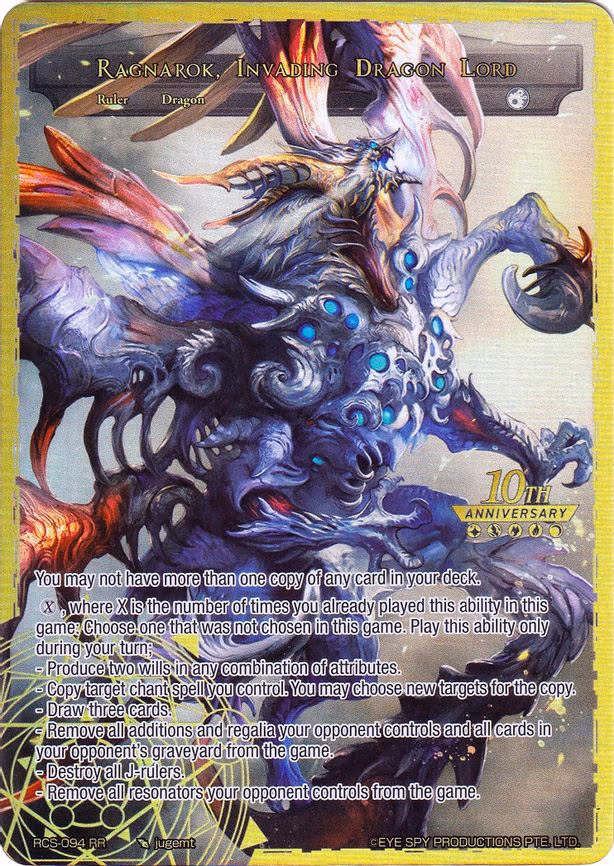 Ragnarok, Invading Dragon Lord - Ruler Rare (RCS-094 RR)