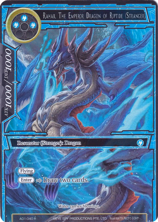 Rahab, The Emperor Dragon of Riptide (Stranger) - Rare (AO1-040)