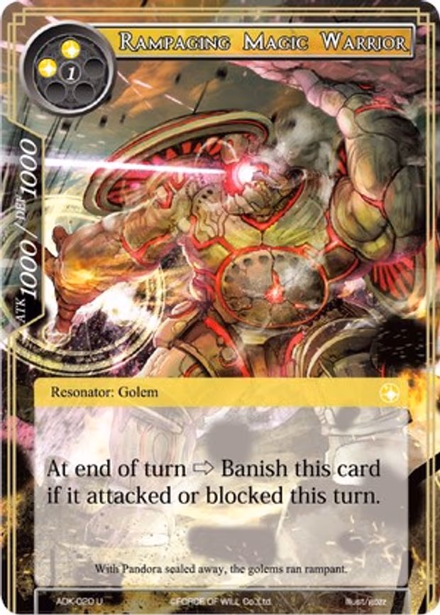 Rampaging Magic Warrior - Uncommon (ADK-020)