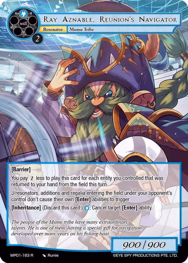 Ray Aznable, Reunion's Navigator - Rare (MP01-163 R)