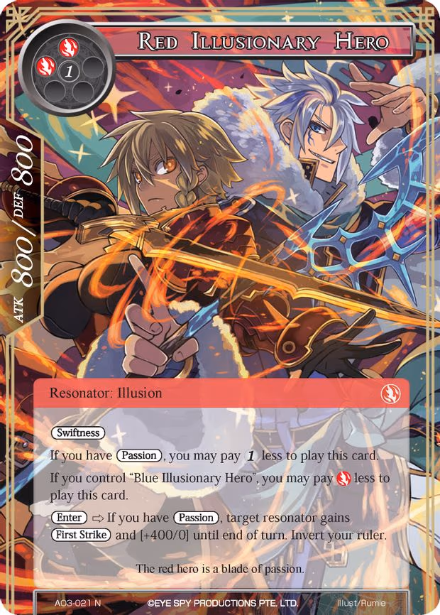 Red Illusionary Hero - Normal (AO3-021)