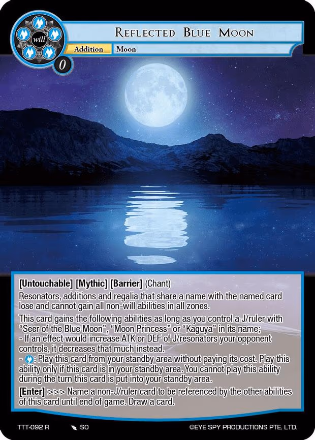 Reflected Blue Moon - Rare (TTT-092 R)