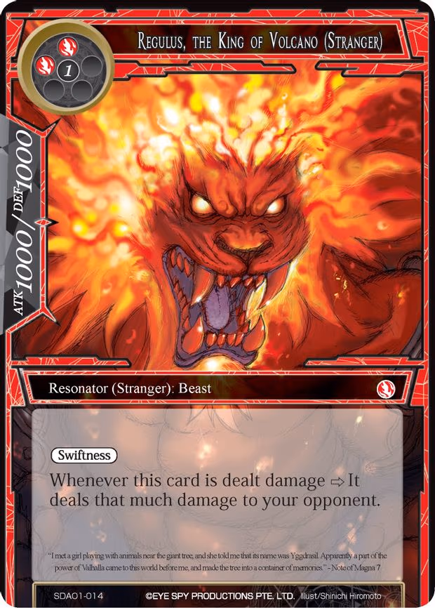 Regulus, the King of Volcano (Stranger) - Starter Exclusive (SDAO1-014)