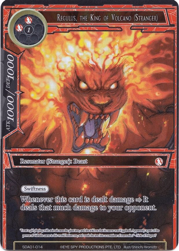 Regulus, the King of Volcano (Stranger) - Starter Exclusive (SDAO1-014)