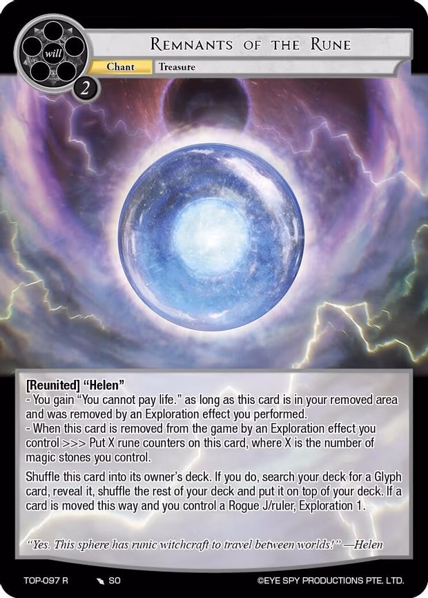 Remnants of the Rune - Rare (TOP-097 R)
